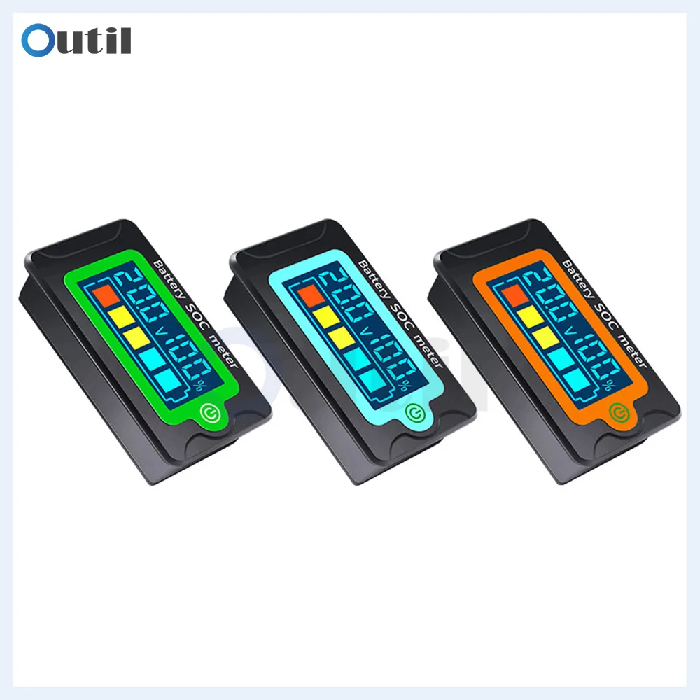 Waterproof 12V 24V 48V 72V Battery Capacity Voltmeter Indicator DC Lead Acid Lithium Iron Battery Tester 8-100V SOC Meter
Waterproof 12V 24V 48V 72V Battery Capacity Voltmeter Indicator DC Lead Acid Lithium Iron Battery Tester 8-100V SOC Meter