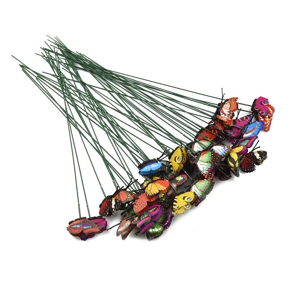 50 Pcs Butterfly Stakes 25*4cm Colorful Garden Butterflies For Outdoor Yard Planter Flower Pot Bed Yard Art Garden Decoration
50 Pcs Butterfly Stakes 25*4cm Colorful Garden Butterflies For Outdoor Yard Planter Flower Pot Bed Yard Art Garden Decoration