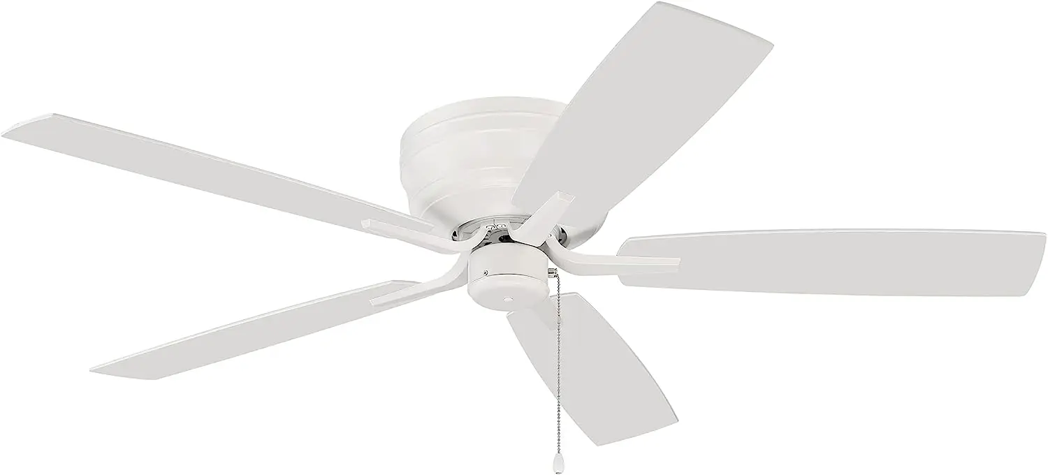 52" Pro Plus Hugger PPH52W5 Hugger/Flushmount, Low Profile Indoor 3 Speed, Reversible Ceiling Fan in White Finish, Reversibl
52" Pro Plus Hugger PPH52W5 Hugger/Flushmount, Low Profile Indoor 3 Speed, Reversible Ceiling Fan in White Finish, Reversibl