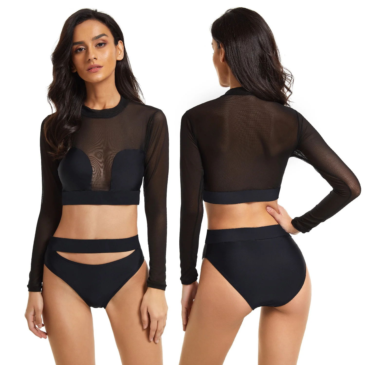 Split Long Sleeved Surf Suit Sunscreen Women's Swimsuit Bikini Sexy Swimsuit Onihua 727043
Split Long Sleeved Surf Suit Sunscreen Women's Swimsuit Bikini Sexy Swimsuit Onihua 727043