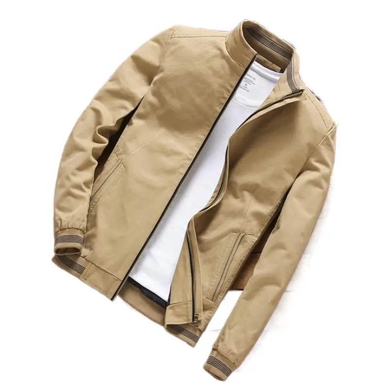 Spring Autumn Casual Jacket Men Cotton Bomber Jackets Men Stand Collar Windbreaker Military Cargo Coat Denim Jacket Outwear 223
Spring Autumn Casual Jacket Men Cotton Bomber Jackets Men Stand Collar Windbreaker Military Cargo Coat Denim Jacket Outwear 223