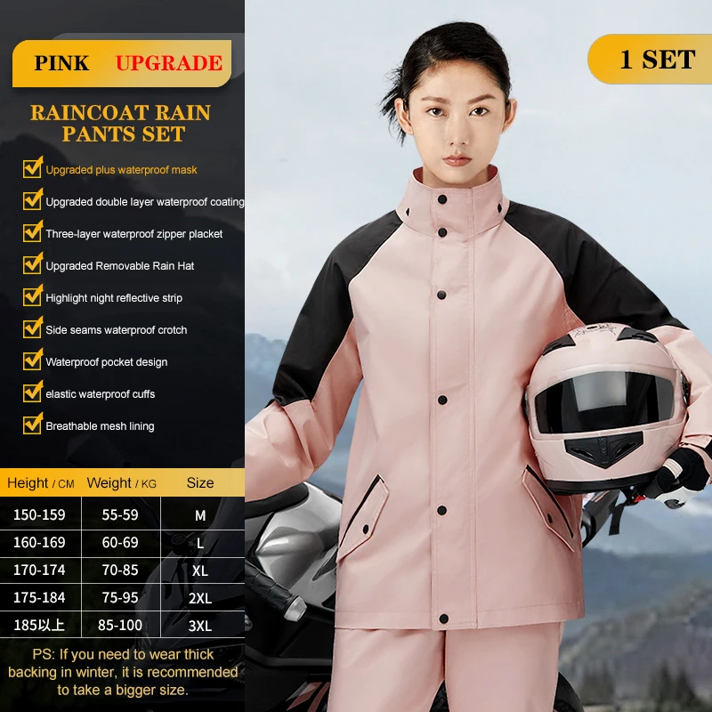 Мотоциклетный плащ, мужской уличный водонепроницаемый дождевик, светоотражающий плащ для верховой езды, комплект плащи, специально разработанный для езды на велосипеде
Мотоциклетный плащ, мужской уличный водонепроницаемый дождевик, светоотражающий плащ для верховой езды, комплект плащи, специально разработанный для езды на велосипеде