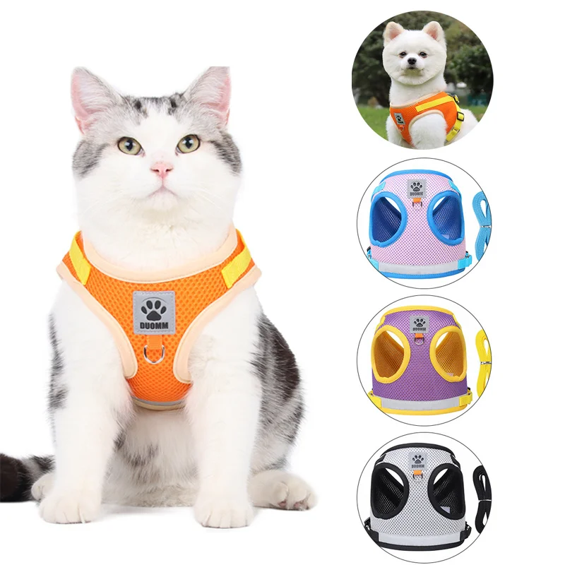 Dog Harness Nylon Breathable Mesh Puppy Cat Vest Adjustable Reflective Dog Harness and Leash Set for Medium Small Pet Leash
Dog Harness Nylon Breathable Mesh Puppy Cat Vest Adjustable Reflective Dog Harness and Leash Set for Medium Small Pet Leash