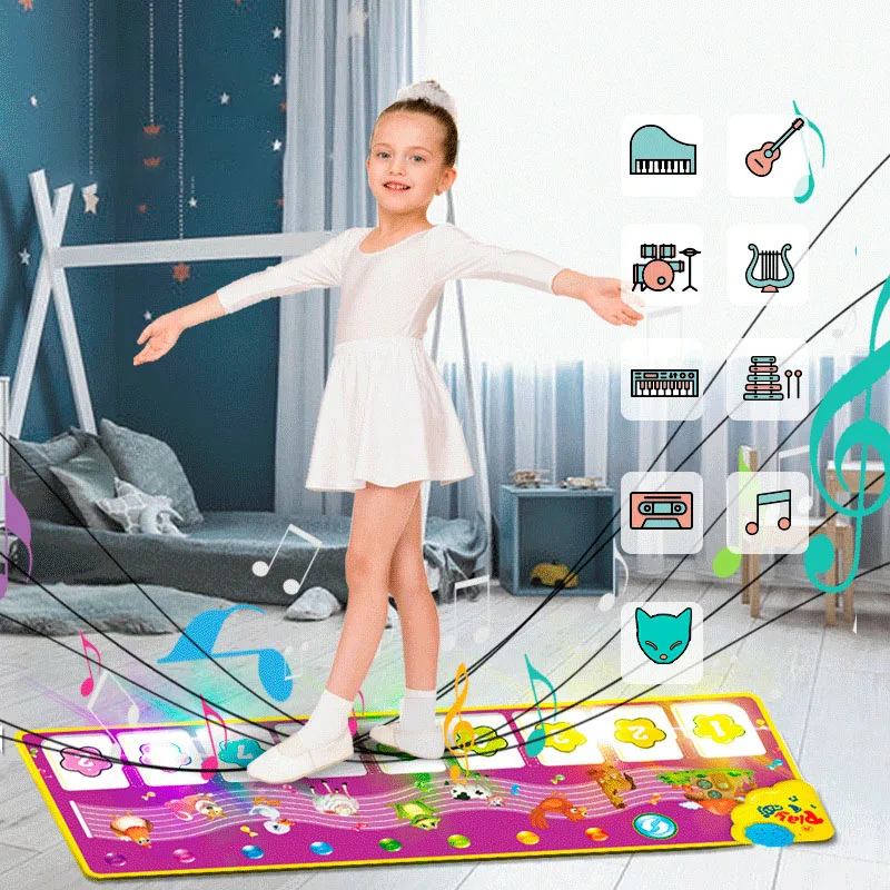 Kid's Music Mat 30*80 with 25 Music Sounds Floor Piano Keyboard Mat Rug Animal Blanket Touch Play Mat Early Educational Toys
Kid's Music Mat 30*80 with 25 Music Sounds Floor Piano Keyboard Mat Rug Animal Blanket Touch Play Mat Early Educational Toys