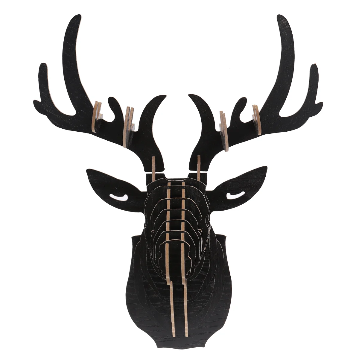 Deer Sculpture Wall Decoration 3D Wooden Puzzle Model Elk Statue Wall for Rustic Wall ( Black )
Deer Sculpture Wall Decoration 3D Wooden Puzzle Model Elk Statue Wall for Rustic Wall ( Black )