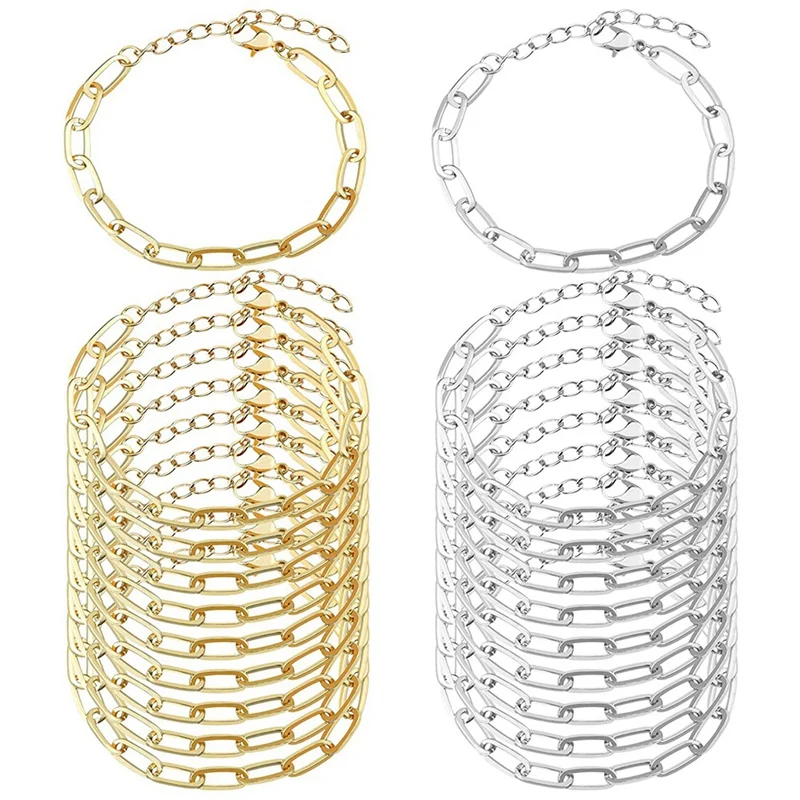 20 Pieces Of Iron Alloy Chain With Lobster Clasp DIY Ladies And Girls Jewelry Accessories Bracelet Making
20 Pieces Of Iron Alloy Chain With Lobster Clasp DIY Ladies And Girls Jewelry Accessories Bracelet Making