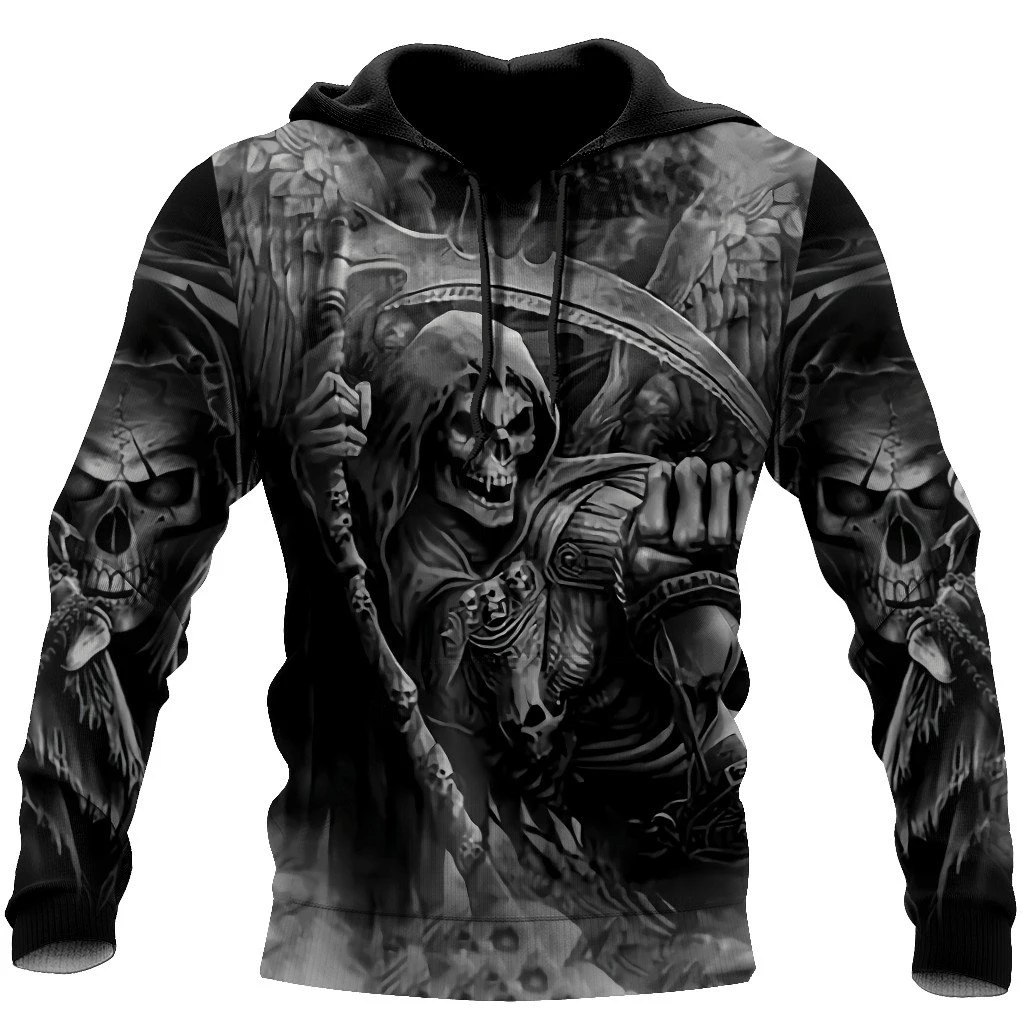 New spring and autumn brand fashion casual death skull death head men's 3D printed hooded zipper shirt sports unisex jacket KL01
New spring and autumn brand fashion casual death skull death head men's 3D printed hooded zipper shirt sports unisex jacket KL01