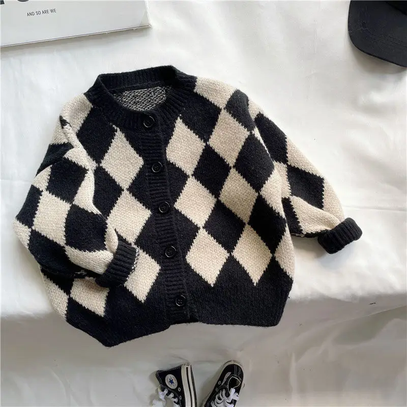 2022 Spring Autumn Baby Girls Long Sleeve Snow Plaid Tops Sweaters Children's Clothing Fashion Patchwork Knitted Cardigan X70
2022 Spring Autumn Baby Girls Long Sleeve Snow Plaid Tops Sweaters Children's Clothing Fashion Patchwork Knitted Cardigan X70
