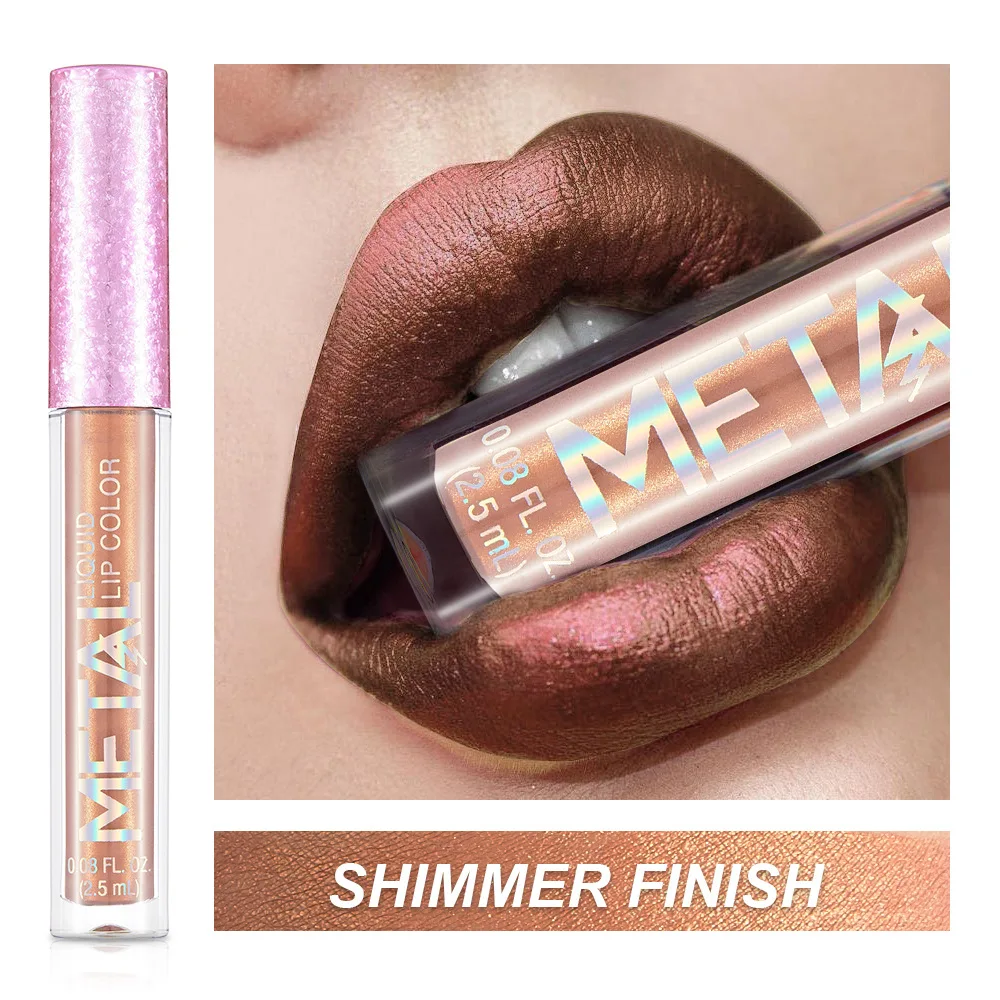 1 PCS Glitter Lipstick Metallic Lip Gloss Long Lasting Waterproof Makeup Pigment Charming Lip Tint Liquid Lipstick,maquiagem
1 PCS Glitter Lipstick Metallic Lip Gloss Long Lasting Waterproof Makeup Pigment Charming Lip Tint Liquid Lipstick,maquiagem
