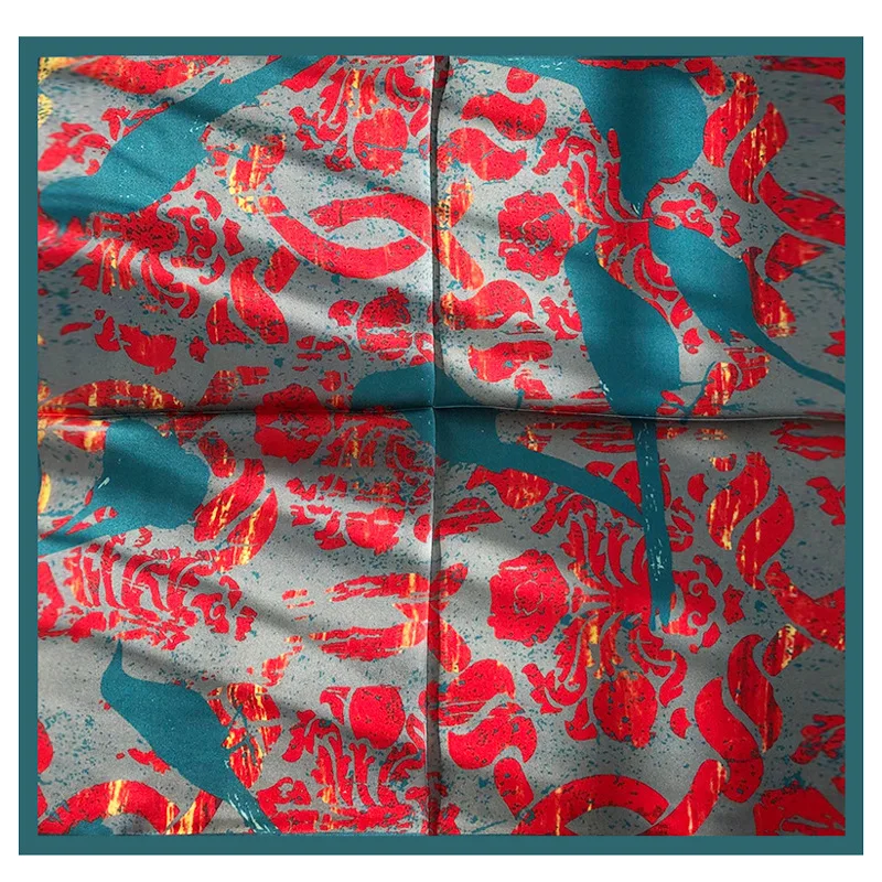 2022 Real Silk Scarf For Female Print Square Neck Headband 53*53cm Foulard Hijab Scarves Women Shawls And Wraps Bandana Stole
2022 Real Silk Scarf For Female Print Square Neck Headband 53*53cm Foulard Hijab Scarves Women Shawls And Wraps Bandana Stole