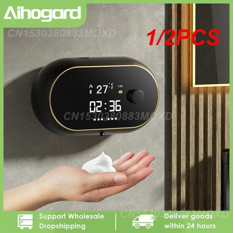 1/2PCS Charge Automatic Foam Soap Dispenser Touchless Sensor Liquid Foam Machine Time Temperature Display Wall Mount Hand
1/2PCS Charge Automatic Foam Soap Dispenser Touchless Sensor Liquid Foam Machine Time Temperature Display Wall Mount Hand