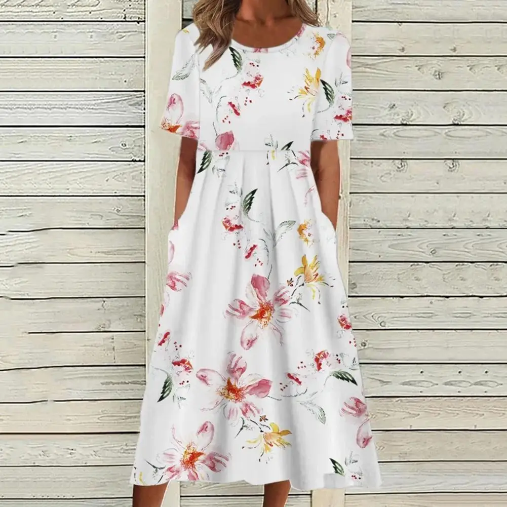 Casual Women Pullover Dress Short Sleeve Breathable High Waist Polyester Ladies Shopping Midi Dress for Female Streetwear
Casual Women Pullover Dress Short Sleeve Breathable High Waist Polyester Ladies Shopping Midi Dress for Female Streetwear