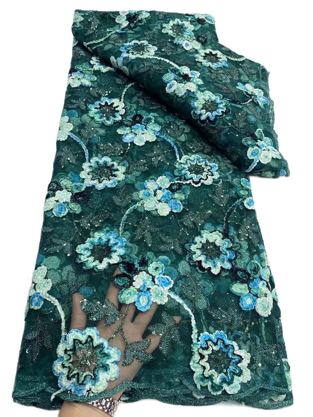 5 Yards Hot Sales Aso Ebi Party Dress Material in Teal Green High Quality Turtel French Tulle Lace Fabric 2022 T0252
5 Yards Hot Sales Aso Ebi Party Dress Material in Teal Green High Quality Turtel French Tulle Lace Fabric 2022 T0252
