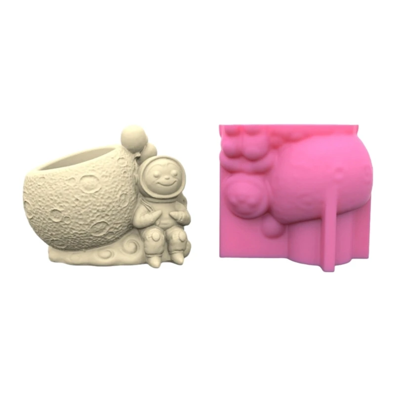 Sitting Astronaut Shaped Planter Vase Moulds Cements Mould Silicone Material for Hand-Making Succulent Plant Flowerpots
Sitting Astronaut Shaped Planter Vase Moulds Cements Mould Silicone Material for Hand-Making Succulent Plant Flowerpots
