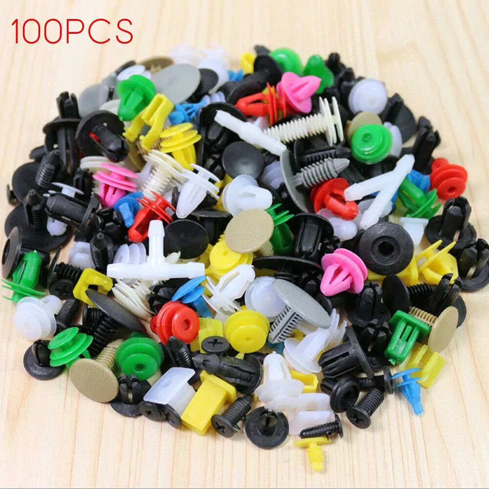 100Pcs Automotive Plastic Rivet Car Fender Bumper Interior Trim Push Pin Fasteners Molding Clips Kit Car Universal Accessories
100Pcs Automotive Plastic Rivet Car Fender Bumper Interior Trim Push Pin Fasteners Molding Clips Kit Car Universal Accessories