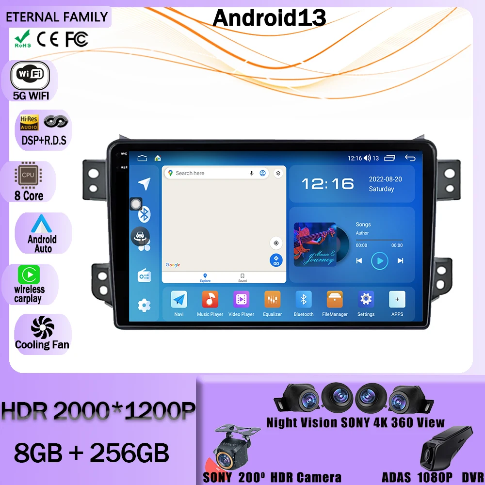 Автомобильная Мультимедийная система Carplay, Android 13, 4G, для SUZUKI Splash Ritz 2004-2010 Opel Agila, 2Din, GPS-навигация, стерео, головное устройство
Автомобильная Мультимедийная система Carplay, Android 13, 4G, для SUZUKI Splash Ritz 2004-2010 Opel Agila, 2Din, GPS-навигация, стерео, головное устройство