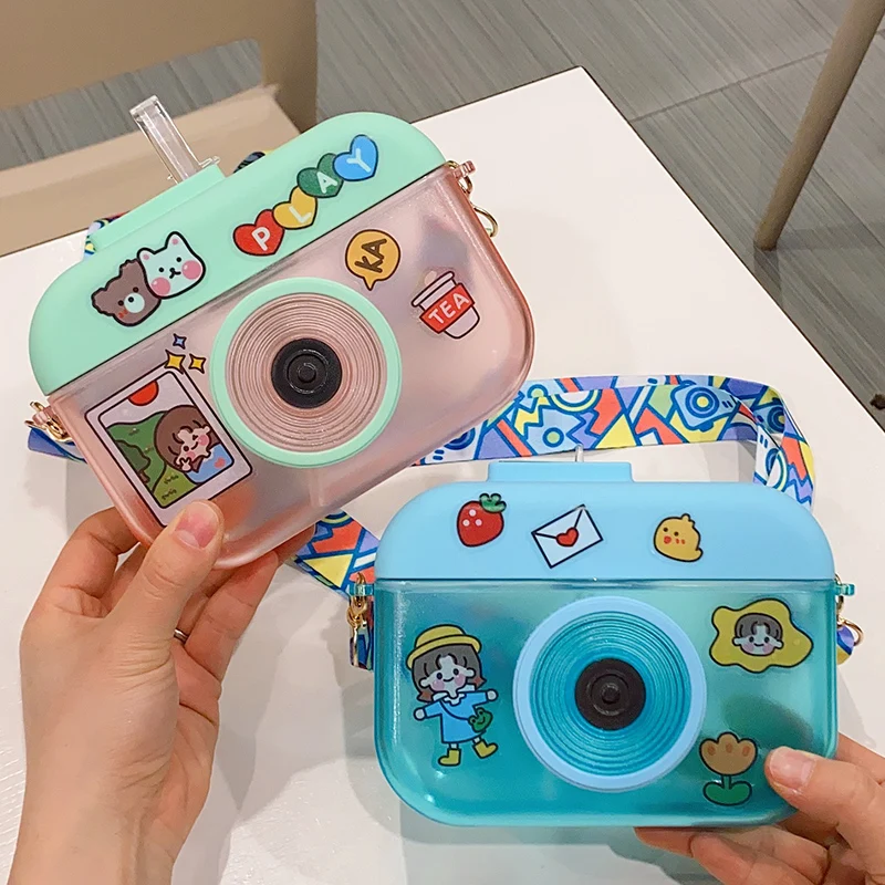 New Camera Water Bottle BPA Free Creative Square Plastic Matte Water Cup With Straw Cute Student Kids Personality Girl Water Cup
New Camera Water Bottle BPA Free Creative Square Plastic Matte Water Cup With Straw Cute Student Kids Personality Girl Water Cup