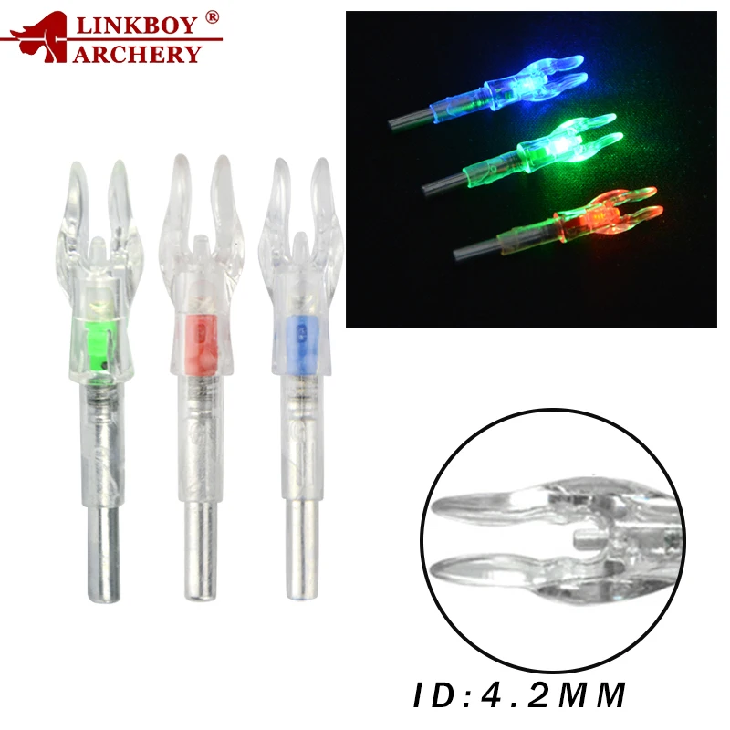 3pcs Automatically Lighted Bow String Activated LED Lighted Nock for 4.2 Mm Inside Diameter Shooting Hunting
3pcs Automatically Lighted Bow String Activated LED Lighted Nock for 4.2 Mm Inside Diameter Shooting Hunting