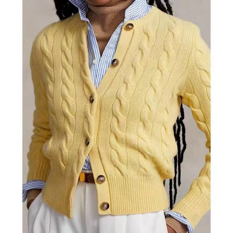 High Quality Women's RL Cardigan Wool Sweater Autumn New Solid Fashion Knitted Jumper Vintage Button Slim Couple Cardigan Unisex
High Quality Women's RL Cardigan Wool Sweater Autumn New Solid Fashion Knitted Jumper Vintage Button Slim Couple Cardigan Unisex