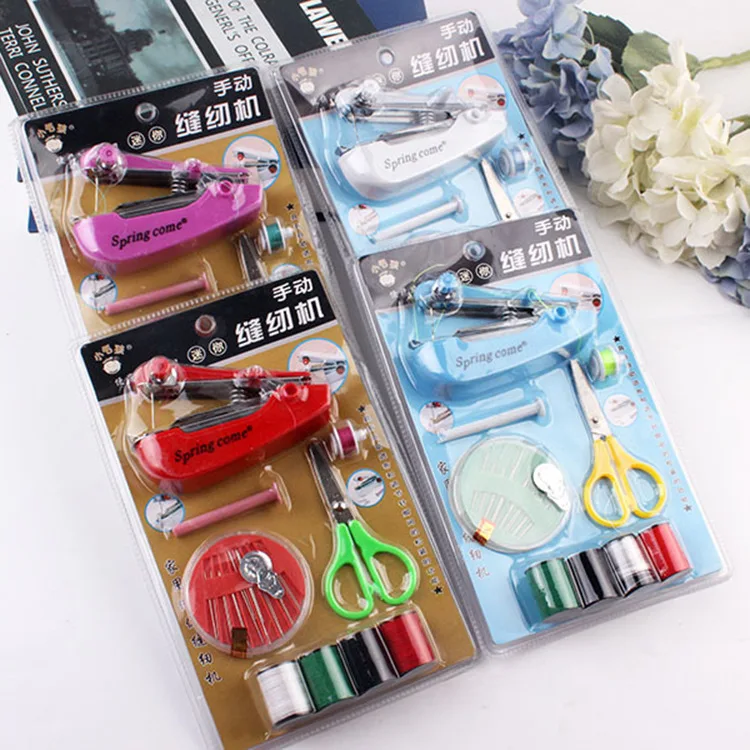 Household mini sewing machine Portable manual sewing machine set
Household mini sewing machine Portable manual sewing machine set