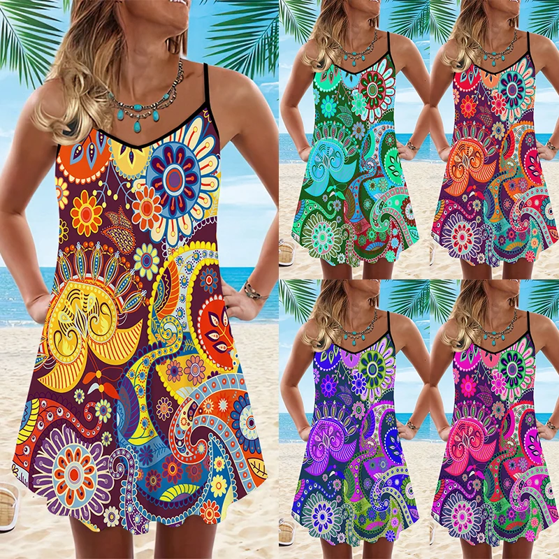 Exotic Flowers Seamless Pattern Artistic Printed Dress Mini Dress Spaghetti Strap Dress S-8XL
Exotic Flowers Seamless Pattern Artistic Printed Dress Mini Dress Spaghetti Strap Dress S-8XL