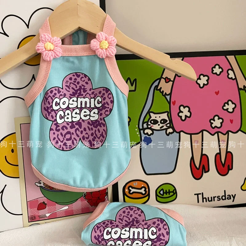 Жилет с цветочным принтом, одежда для собак, Озерный синий костюм, одежда для маленьких собак, кошек, корейская мода, весна-лето, тонкие милые...
Жилет с цветочным принтом, одежда для собак, Озерный синий костюм, одежда для маленьких собак, кошек, корейская мода, весна-лето, тонкие милые...