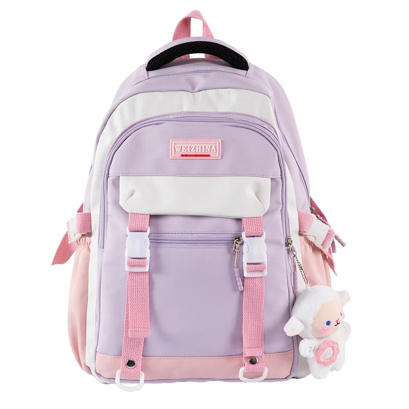 New large-capacity backpack female middle school, high school students burden-reducing ridge-protecting ultra-light schoolbag
New large-capacity backpack female middle school, high school students burden-reducing ridge-protecting ultra-light schoolbag