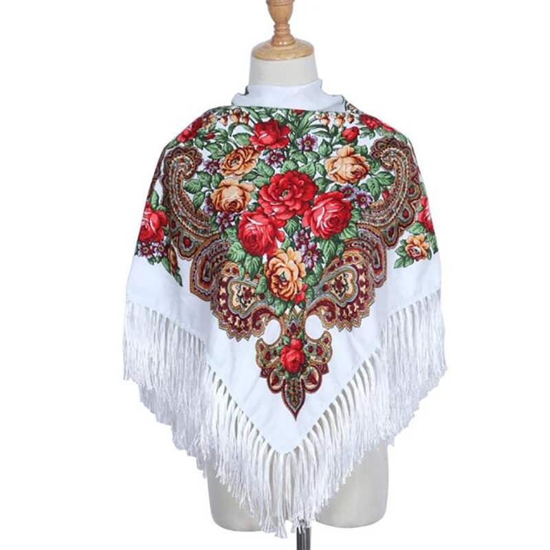 Autumn And Winter Cotton Russian National Style Scarf Printed Scarf women's New Square Multifunctional Fringed Shawl
Autumn And Winter Cotton Russian National Style Scarf Printed Scarf women's New Square Multifunctional Fringed Shawl
