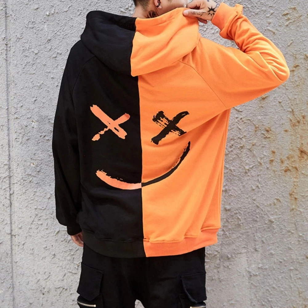 Men's Hoodie Sweatshirts Fashion Happy Smile Print Patchwork Hooded Sweatshirts Men Woman Hip Hop Pullovers Couple Streetwear
Men's Hoodie Sweatshirts Fashion Happy Smile Print Patchwork Hooded Sweatshirts Men Woman Hip Hop Pullovers Couple Streetwear