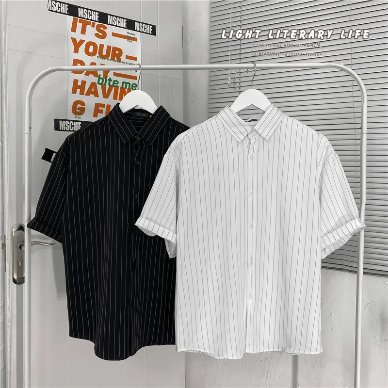 Hip Hop Streetwear Harajuku Shirts Men Japanese Striped Short Sleeve Shirt 2022 Summer Casual Hawaiian White Shirt Tops Blouses
Hip Hop Streetwear Harajuku Shirts Men Japanese Striped Short Sleeve Shirt 2022 Summer Casual Hawaiian White Shirt Tops Blouses