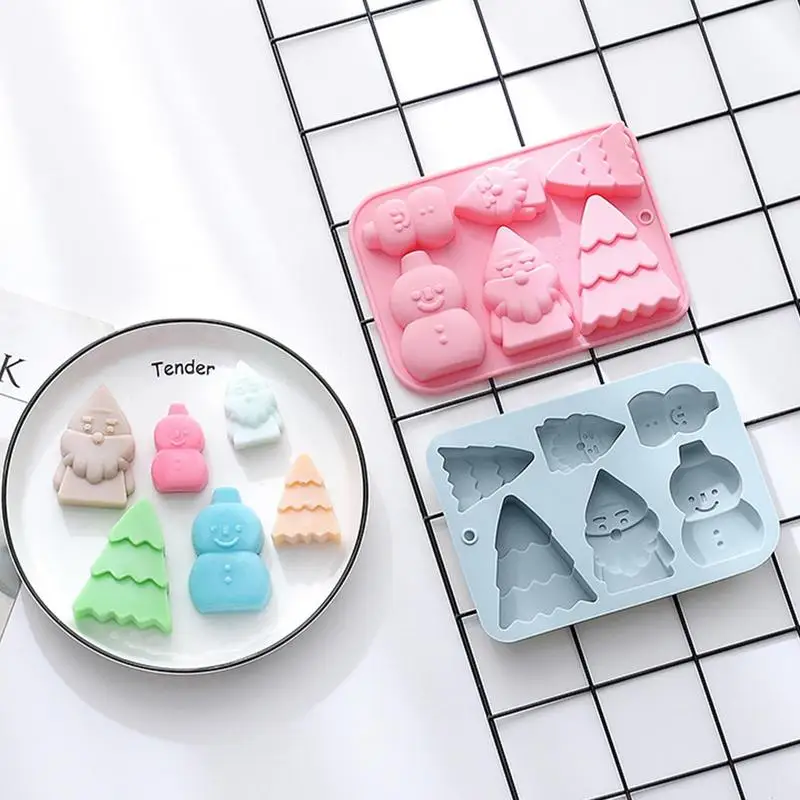 Silicone Christmas Baking Mold 6 Cavity Snowman Santa Tree Candy Mold Creative DIY Chocolate Candle Molds Ice Cube Tray Gifts
Silicone Christmas Baking Mold 6 Cavity Snowman Santa Tree Candy Mold Creative DIY Chocolate Candle Molds Ice Cube Tray Gifts