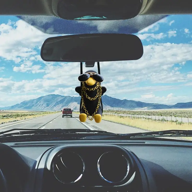 Swinging Duck Car Pendant Cute Anime Little Duck Swinging Auto Decor Ornaments Cool Black Swing Duck For Car Rear View Mirror
Swinging Duck Car Pendant Cute Anime Little Duck Swinging Auto Decor Ornaments Cool Black Swing Duck For Car Rear View Mirror