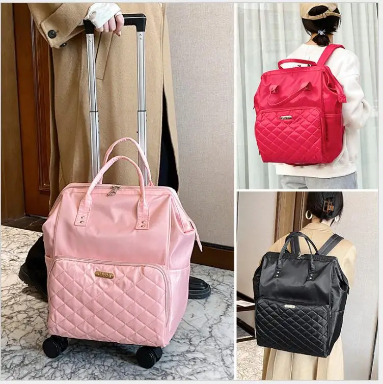 Wheeled backpack for Women Travel trolley bags Travel Bag with wheels Oxford large capacity Travel Rolling Luggage Backpack Bags
Wheeled backpack for Women Travel trolley bags Travel Bag with wheels Oxford large capacity Travel Rolling Luggage Backpack Bags
