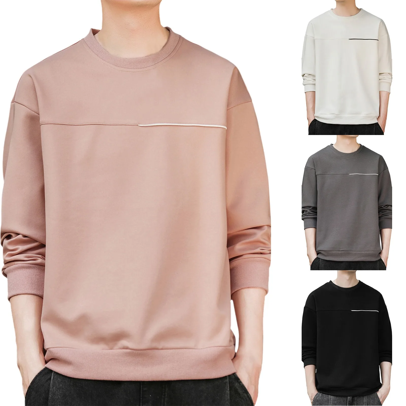 Men's Solid Pocketless Loose Long Sleeve Hooded Pullover Sweater Tracksuit daily shirt male Clothes
Men's Solid Pocketless Loose Long Sleeve Hooded Pullover Sweater Tracksuit daily shirt male Clothes