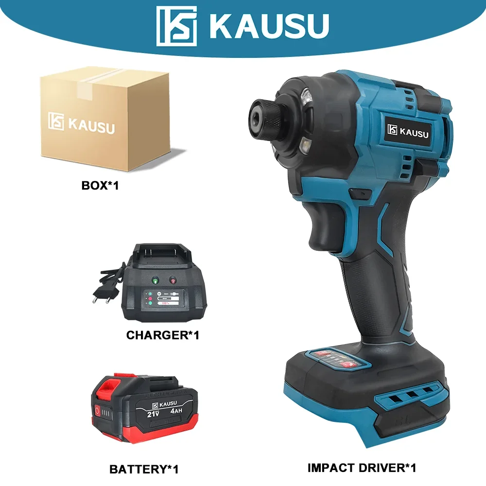 Аккумуляторный бесщеточный шуруповерт KAUSU 18В 4-скоростной 1/4 дюйма
Аккумуляторный бесщеточный шуруповерт KAUSU 18В 4-скоростной 1/4 дюйма