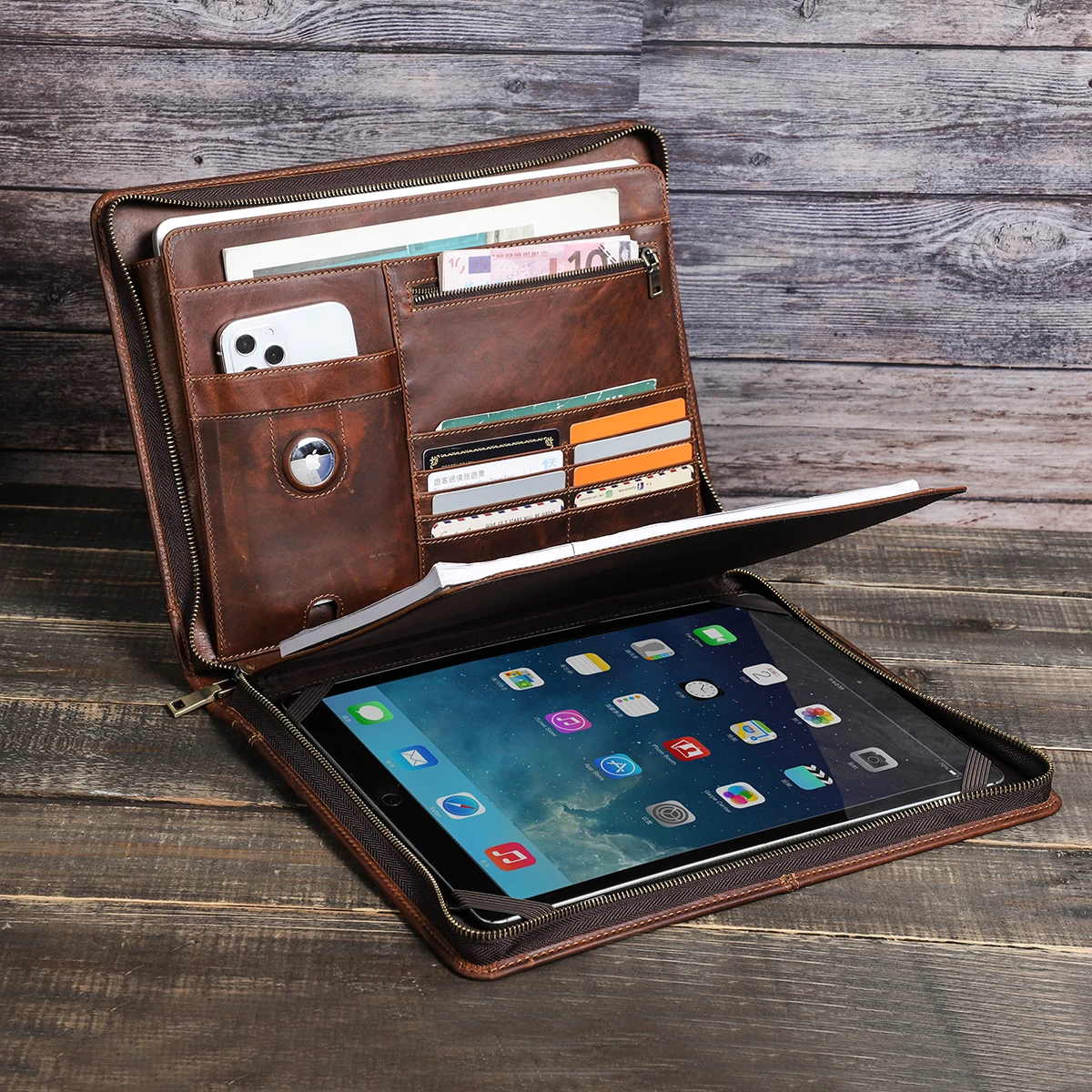 Pro Portable File Air Manager Organizer 12.9 Cow Office Folder Zipper Cover 13'' Document Ipad Leather Briefcase Macbook Pro
Pro Portable File Air Manager Organizer 12.9 Cow Office Folder Zipper Cover 13'' Document Ipad Leather Briefcase Macbook Pro