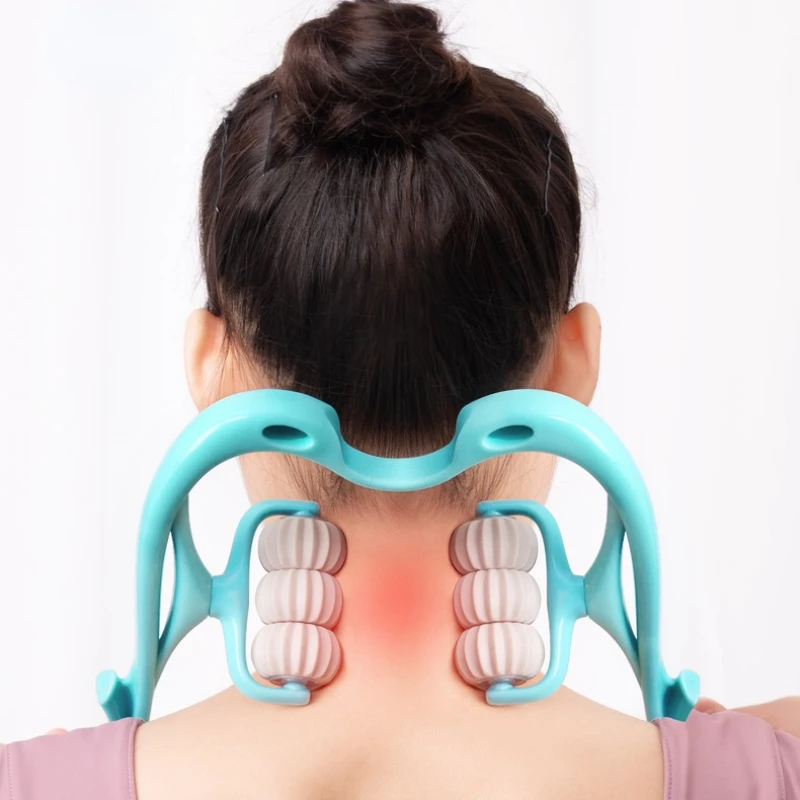 Neck Massager Therapy Neck and Shoulder Dual Trigger Point Roller Self-Massage Tool Relieve Hand Pressure Deep Massage
Neck Massager Therapy Neck and Shoulder Dual Trigger Point Roller Self-Massage Tool Relieve Hand Pressure Deep Massage