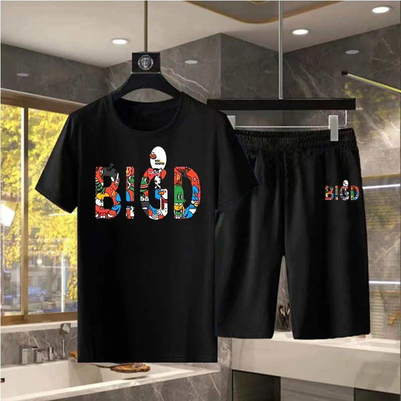 Cotton Luxury Brand High-quality Shorts Sportswear 2-piece Suit Fashion Printing Summer Men's Clothing Street Clothes New Men's
Cotton Luxury Brand High-quality Shorts Sportswear 2-piece Suit Fashion Printing Summer Men's Clothing Street Clothes New Men's