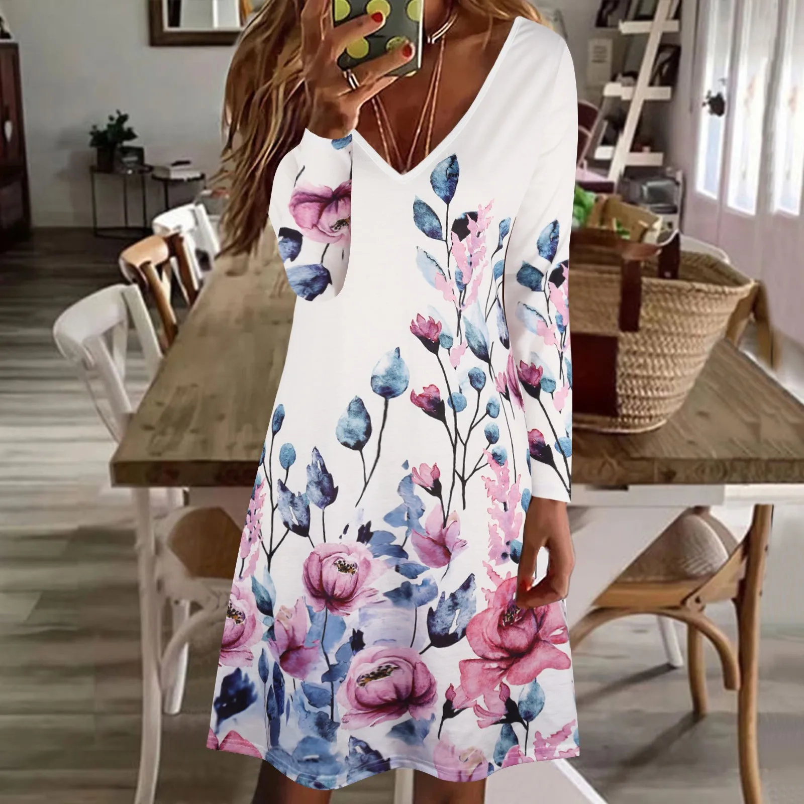 Dress For Women Fashion O Neck Cold Shoulder Long Sleeve Print Slim Fit Dress Casual Dress
Dress For Women Fashion O Neck Cold Shoulder Long Sleeve Print Slim Fit Dress Casual Dress