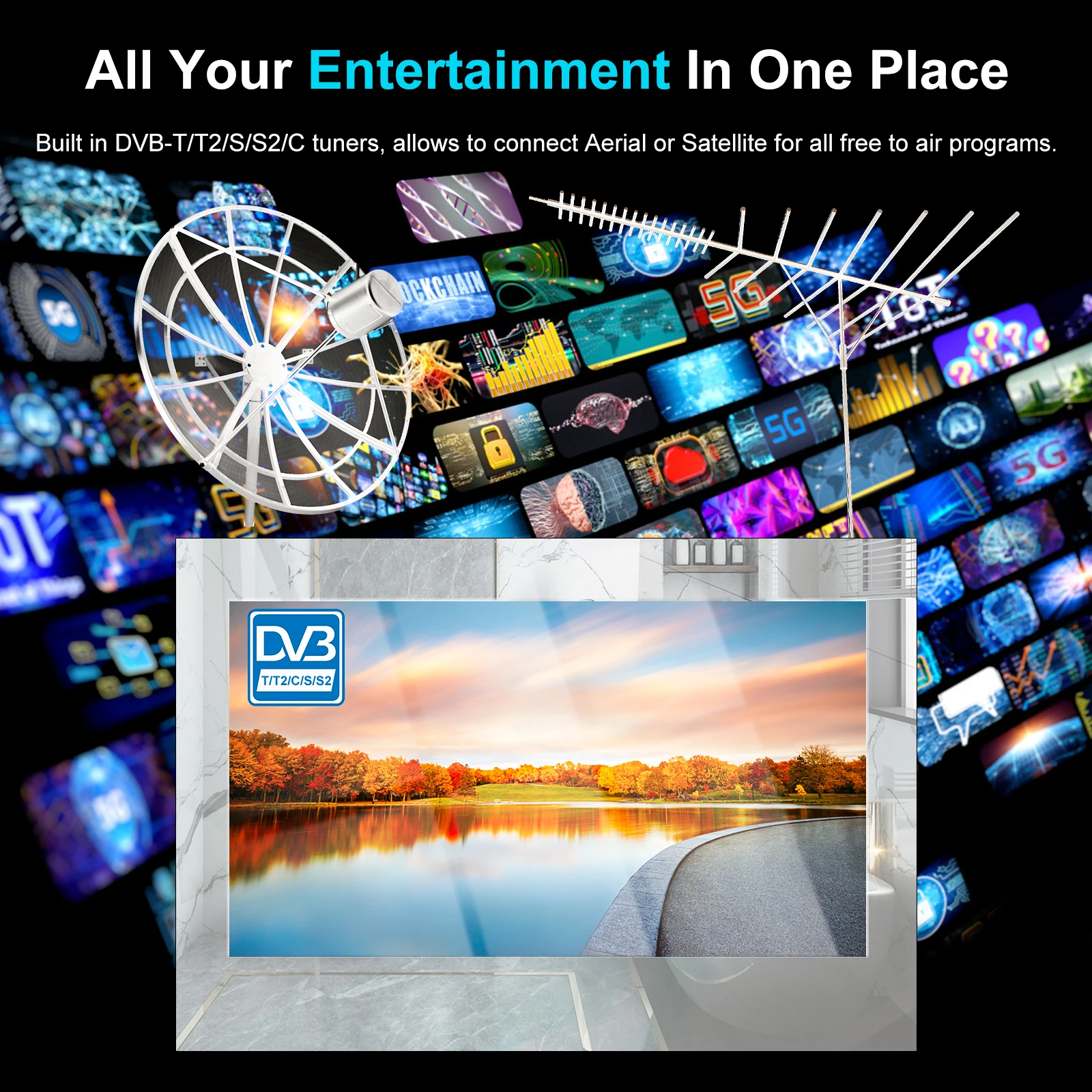(2023 Latest Model)Haocrown 22" Waterproof Smart Screen Bathroom Mirror TV (screen , Mirror) - HG220BM-MT
(2023 Latest Model)Haocrown 22" Waterproof Smart Screen Bathroom Mirror TV (screen , Mirror) - HG220BM-MT