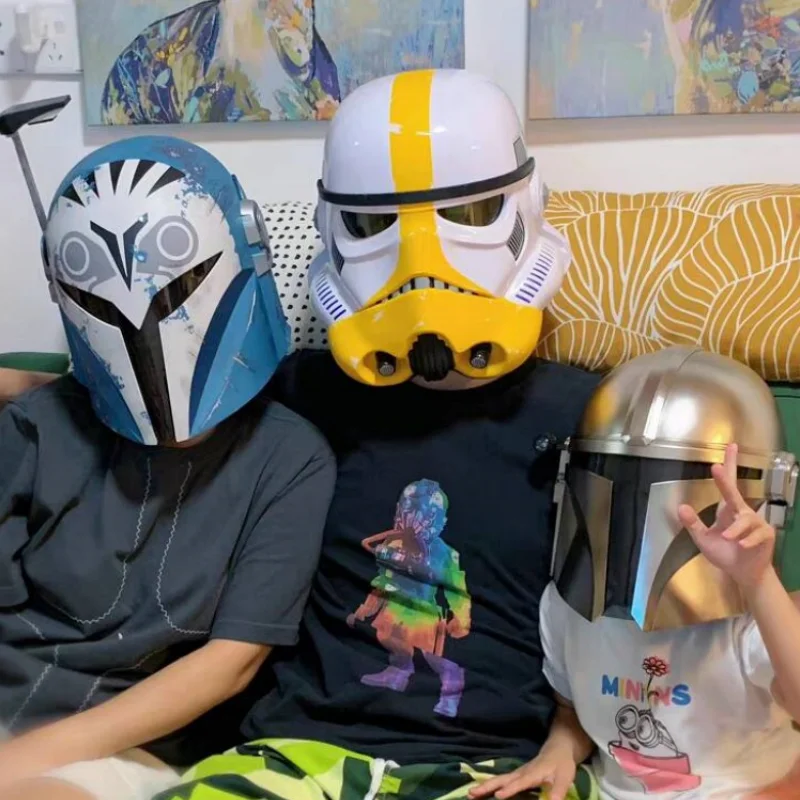 Star Wars 1:1 Mandalorian White Soldier Pilot Trapping Wolf Bocatan White Soldier Cosplay Props Electronic Helmet Cool Kid Gift
Star Wars 1:1 Mandalorian White Soldier Pilot Trapping Wolf Bocatan White Soldier Cosplay Props Electronic Helmet Cool Kid Gift
