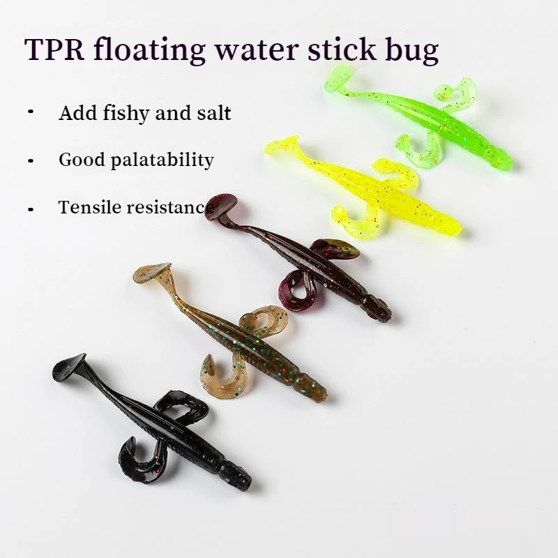 10pcsTPR floating flying fish T-tail soft bait lead head hook black pit perch mandarin fish salt and fishy imitation Lua bait
10pcsTPR floating flying fish T-tail soft bait lead head hook black pit perch mandarin fish salt and fishy imitation Lua bait