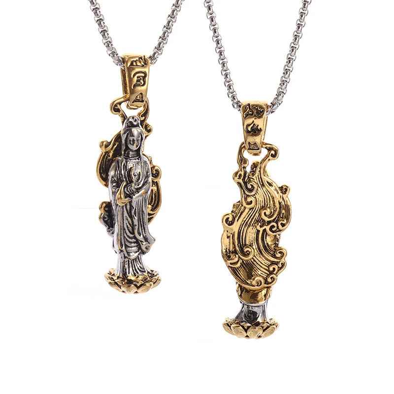 Prayer Religious Gift Buddhist Guanyin Bodhisattva Pendant Necklace Women Buddhist Peace Amulet Jewelry Accessories
Prayer Religious Gift Buddhist Guanyin Bodhisattva Pendant Necklace Women Buddhist Peace Amulet Jewelry Accessories