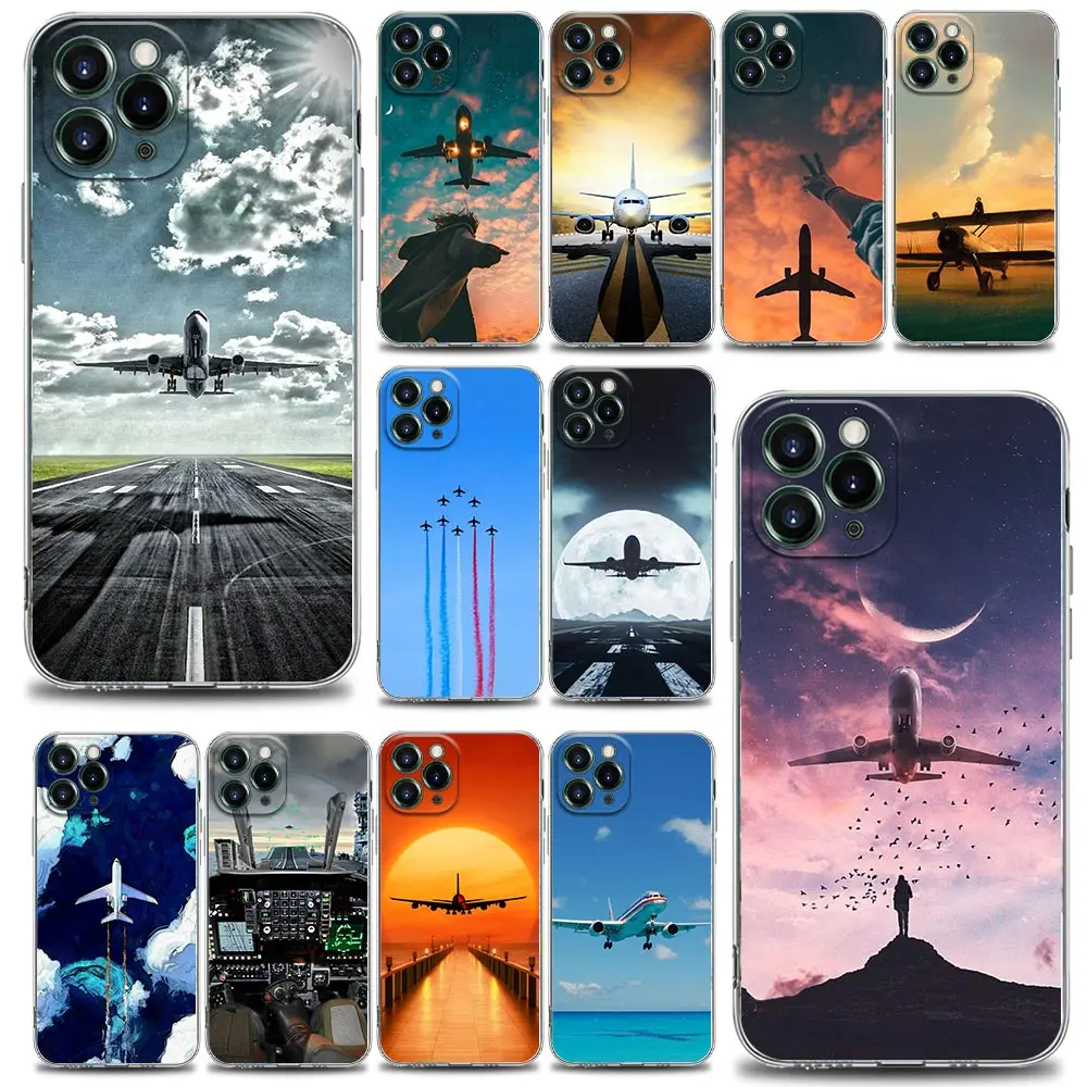 Clear Phone Case for iPhone 11 12 13 Pro Case Max 7 8 SE XR XS Max 5 5s 6 6s Plus Silicone Cover Aircraft Plane Airplane Travel
Clear Phone Case for iPhone 11 12 13 Pro Case Max 7 8 SE XR XS Max 5 5s 6 6s Plus Silicone Cover Aircraft Plane Airplane Travel