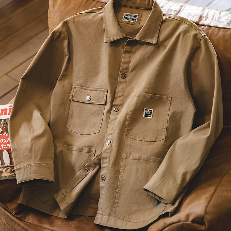 Maden Brand New American Vintage Khaki Shirt Korea Style Casual Loose Jacket Chest Two Pocket Design Long-Sleeved XXL
Maden Brand New American Vintage Khaki Shirt Korea Style Casual Loose Jacket Chest Two Pocket Design Long-Sleeved XXL