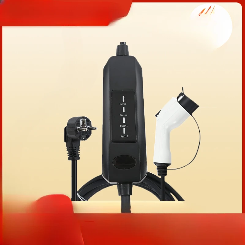 New energy electric vehicle American standard on-board portable charging gun 16A European standard car charger home charging
New energy electric vehicle American standard on-board portable charging gun 16A European standard car charger home charging