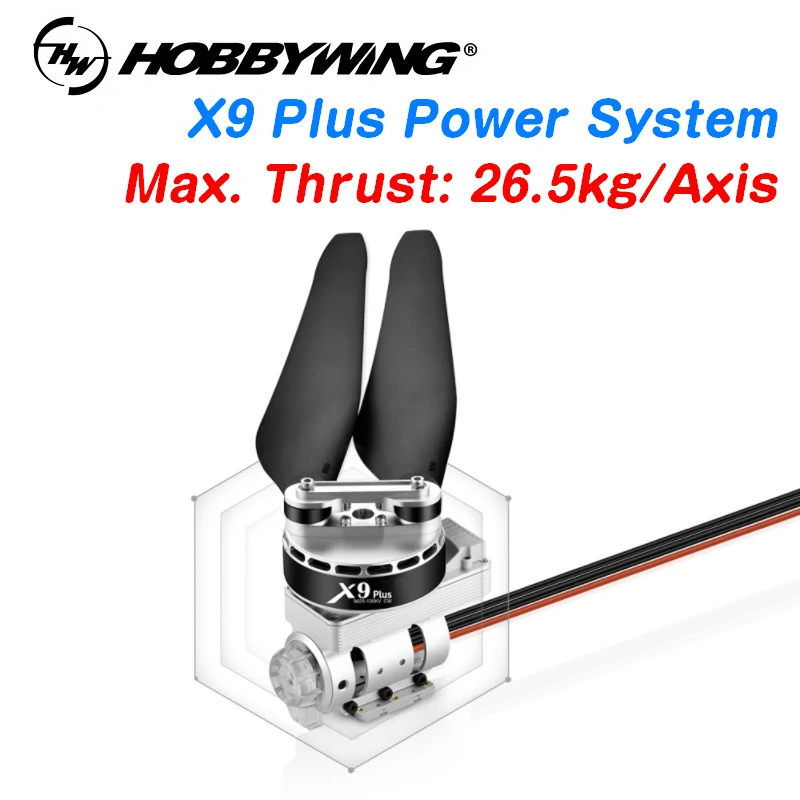 Hobbywing X9 plus Power system 9260 motor 36190 propeller for DIY 20L 25L Multirotor Agricultural Spraying Drone Frame
Hobbywing X9 plus Power system 9260 motor 36190 propeller for DIY 20L 25L Multirotor Agricultural Spraying Drone Frame