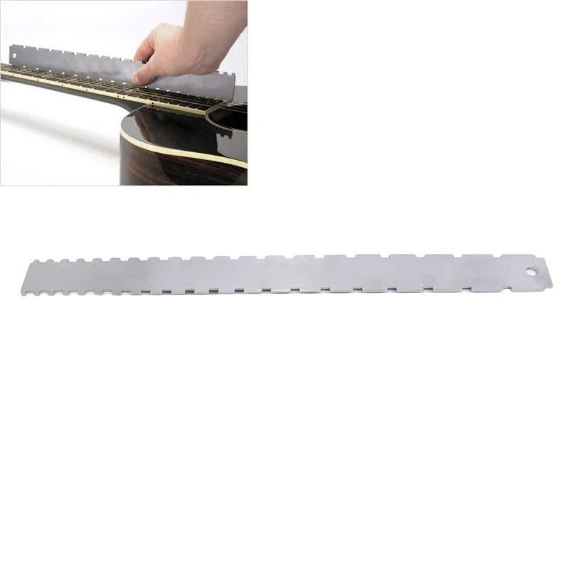 Guitar Neck Notched Ruler Fingerboard Straight Edge Measuring Repair Tool Stainless Steel Ruler Guitar Accessories New Tool
Guitar Neck Notched Ruler Fingerboard Straight Edge Measuring Repair Tool Stainless Steel Ruler Guitar Accessories New Tool