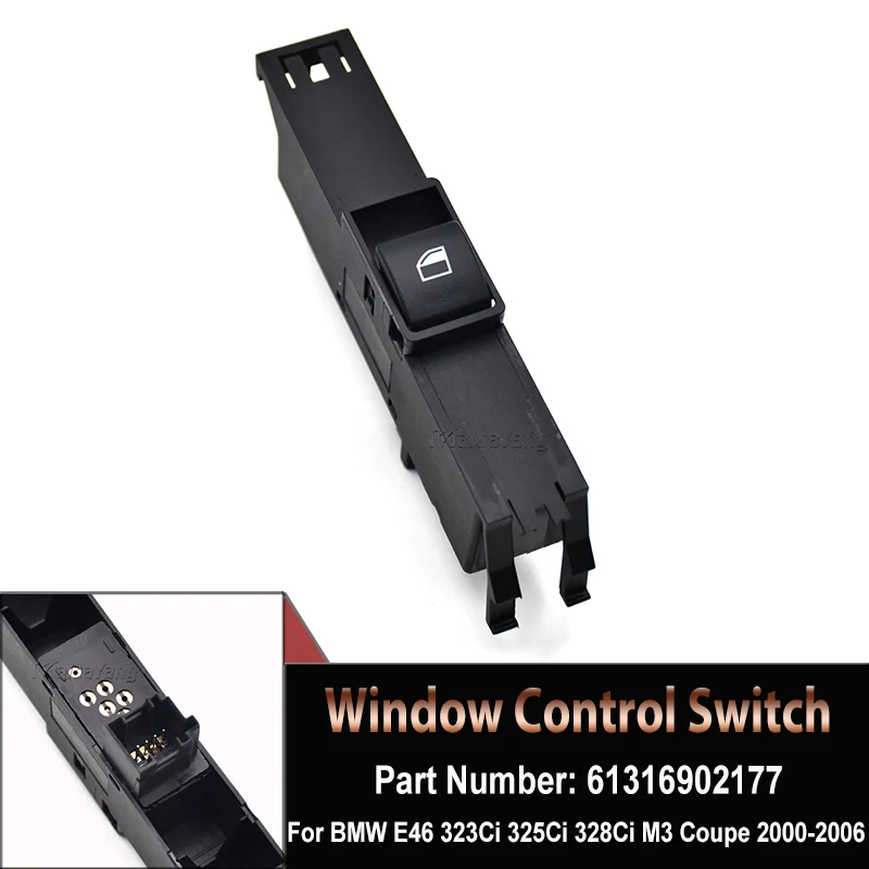 Car Accessories For BMW 3 Series E46 Sedan Wagon 1998 1999 2000 - 2005 Hight Quality Front Left Power Window Control Switch
Car Accessories For BMW 3 Series E46 Sedan Wagon 1998 1999 2000 - 2005 Hight Quality Front Left Power Window Control Switch