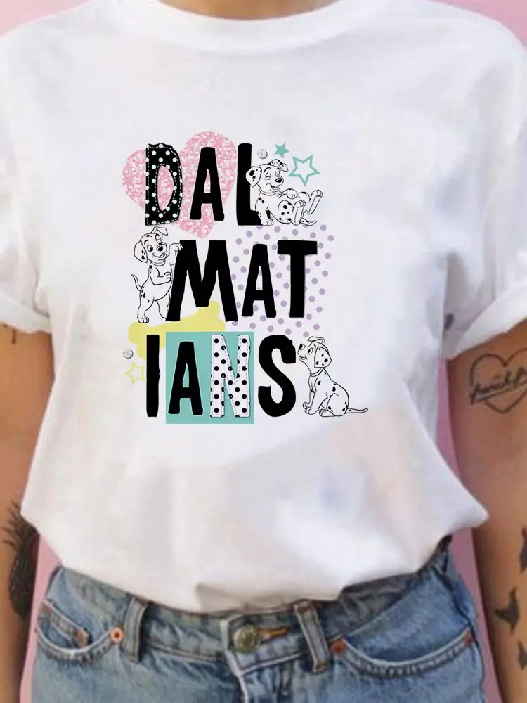 T-Shirt Disney Women White All-Match 101 Dalmatians Creativity New Products Dog Printing Tshirt Cartoon Popular Trendy T Shirt
T-Shirt Disney Women White All-Match 101 Dalmatians Creativity New Products Dog Printing Tshirt Cartoon Popular Trendy T Shirt